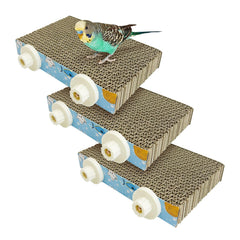 Apatal perchoir carton vue frontale montrant stabilité et design pratique