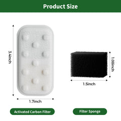 APAUK coupe de filtre révélant coton, charbon actif et résine