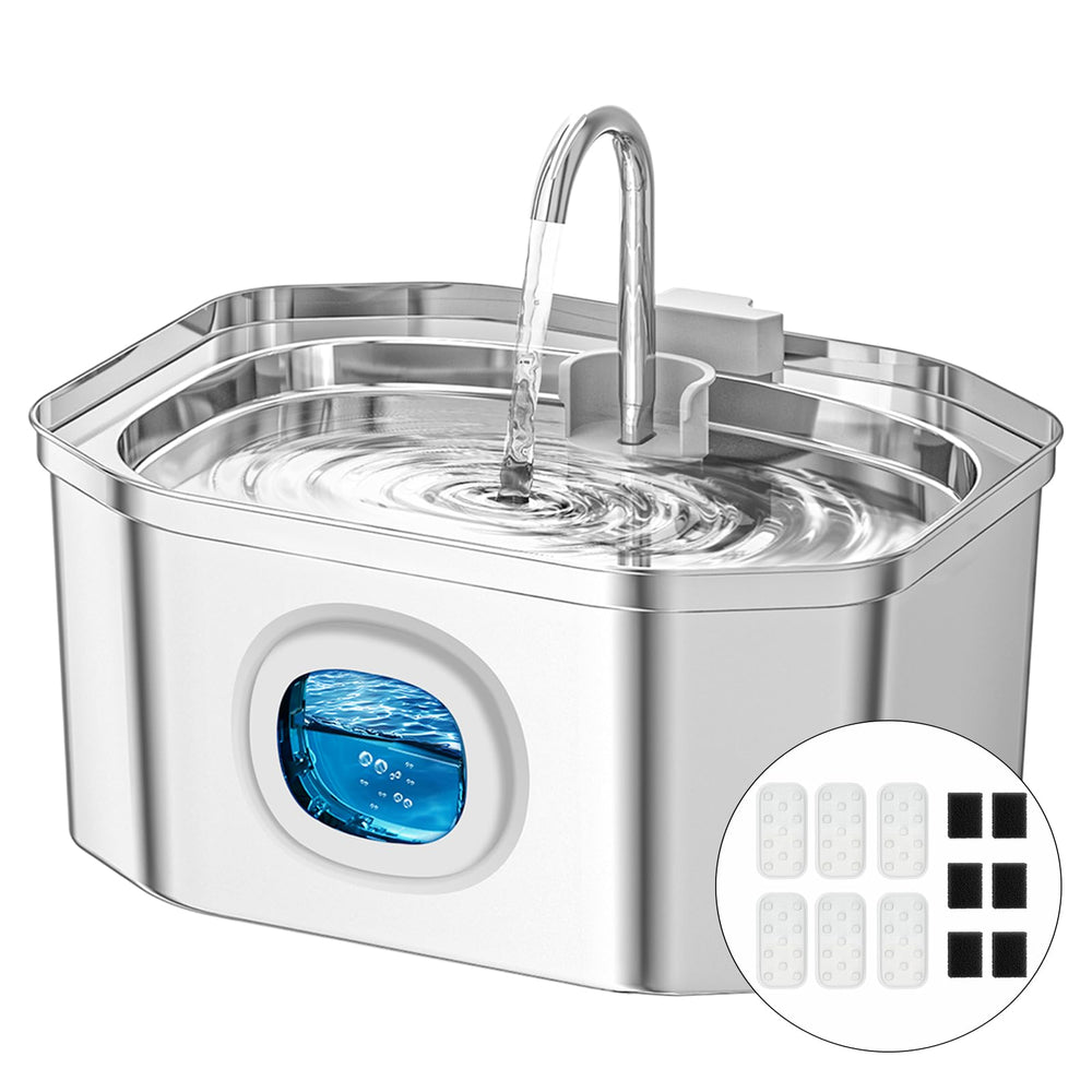 APAUK fontaine devant boîtier montrant design durable et esthétique