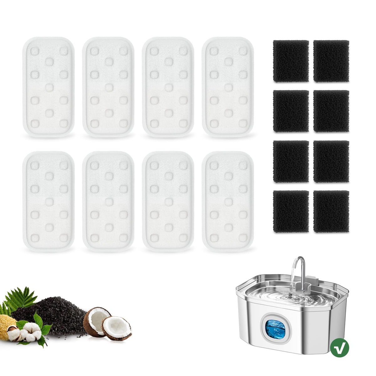 APAUK emballage scellé montrant 16 recharges pour hygiène prolongée