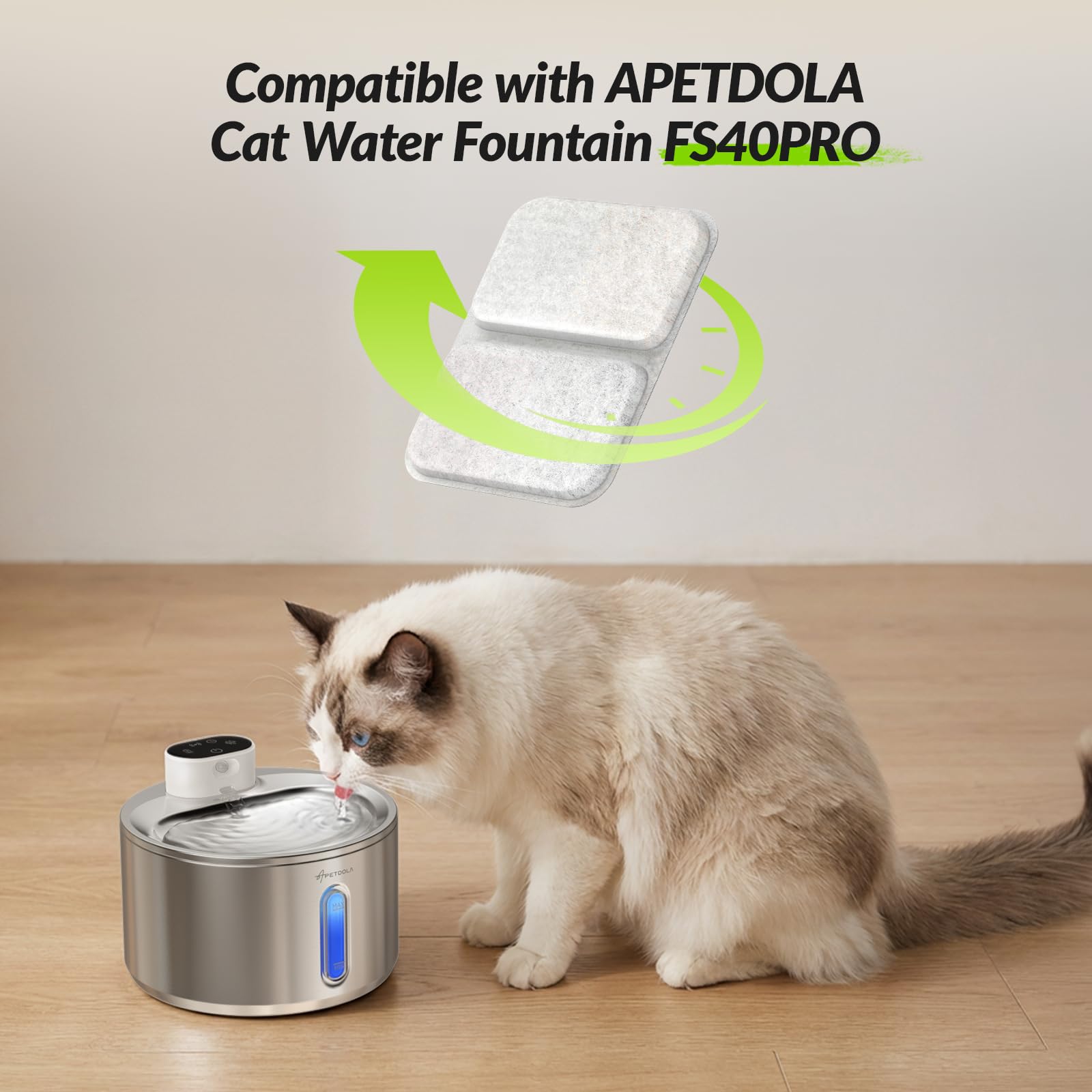 APETDOLA gros plan des six couches filtrantes illustre capture efficace des impuretés