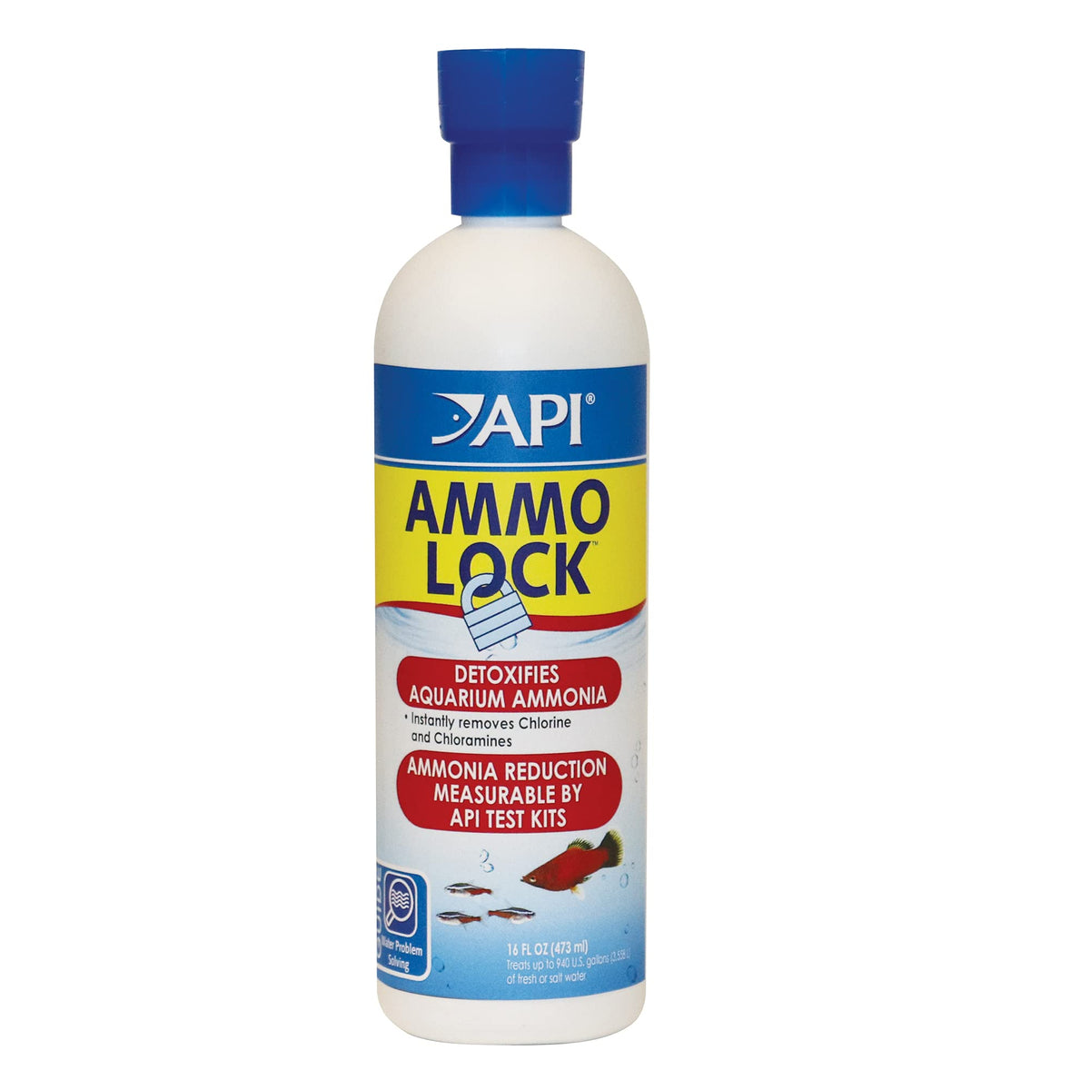 Bouteille API AMMO-LOCK face avant montrant l'étiquette et usage rapide