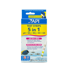 API boite avant montrant les 25 bandelettes pour tests rapides