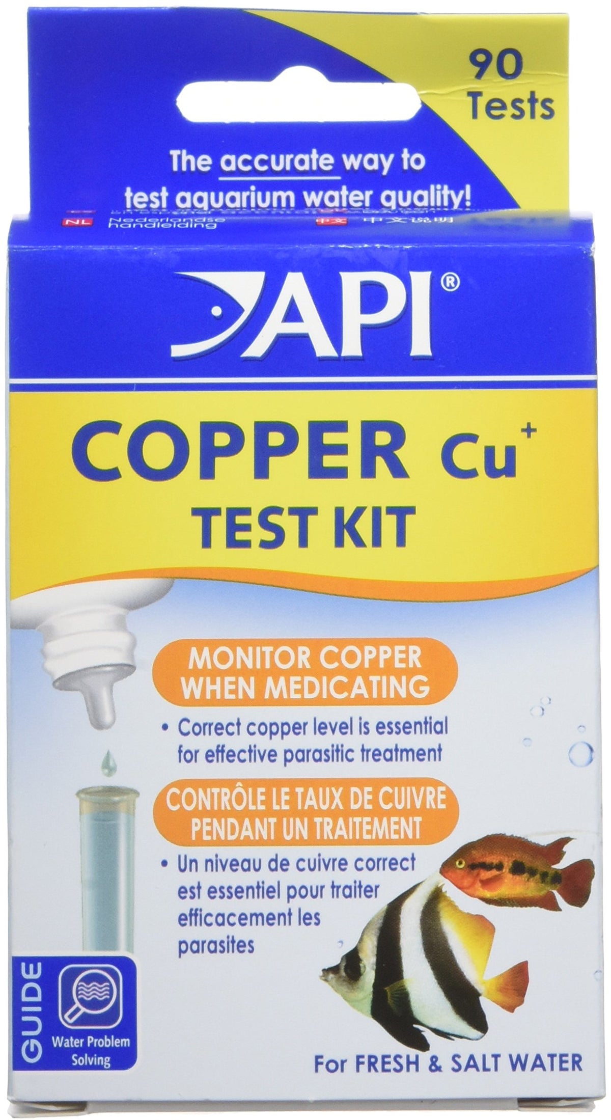API emballage avant montrant le kit et garantie de tests fiables
