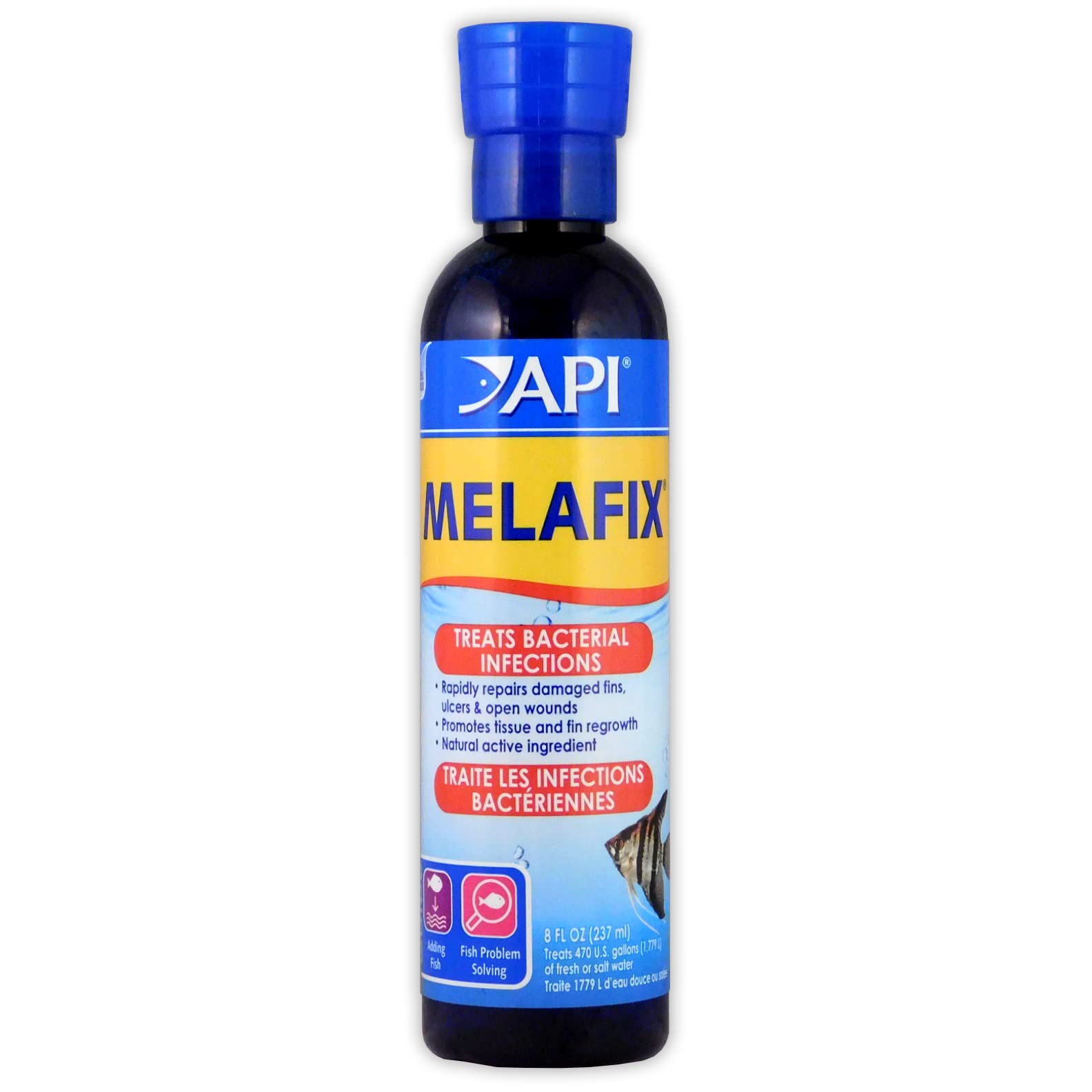 API MELAFIX flacon avant montrant l'étiquette et dosage pour application facile