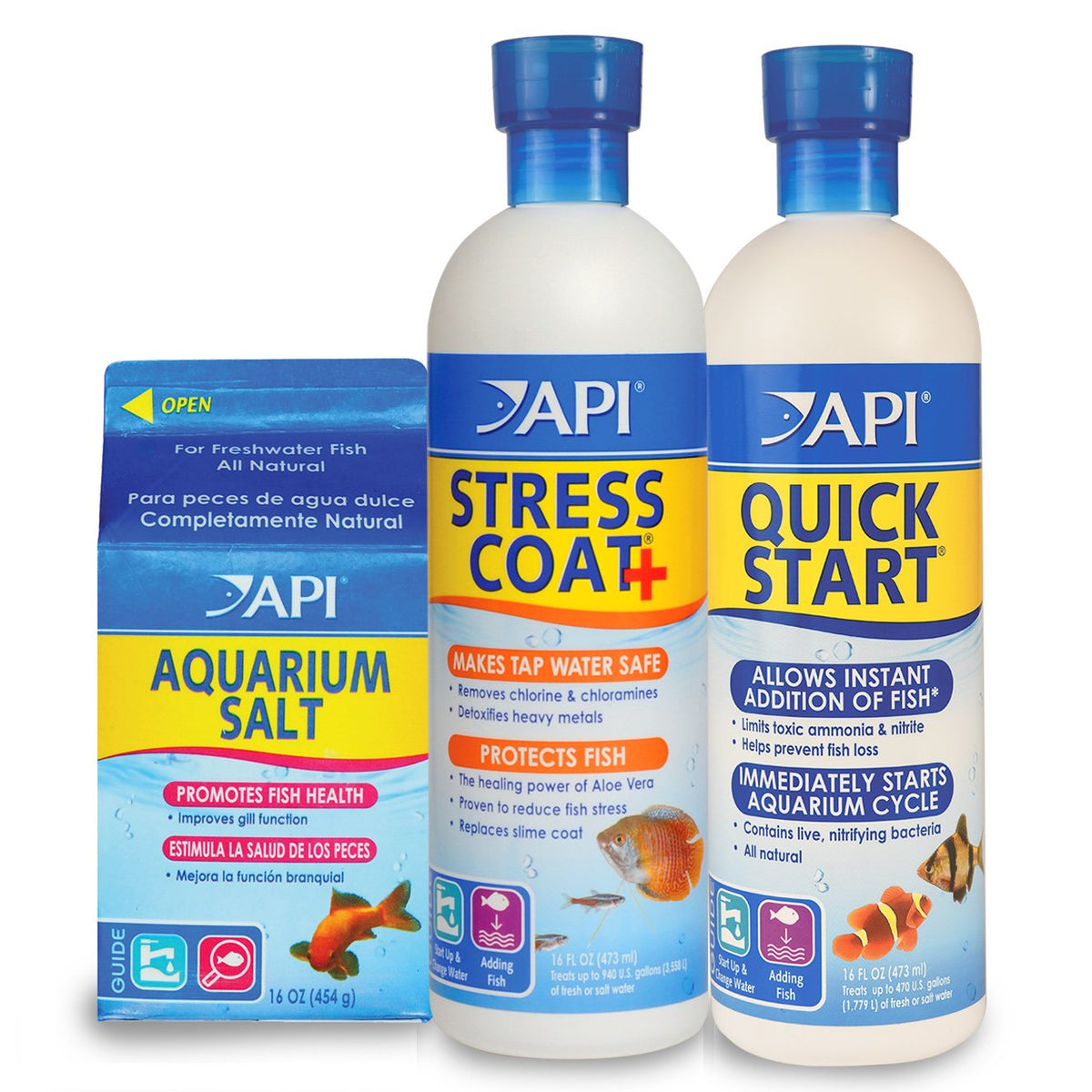 API pack complet face contenant les trois produits, facilite démarrage sécurisé