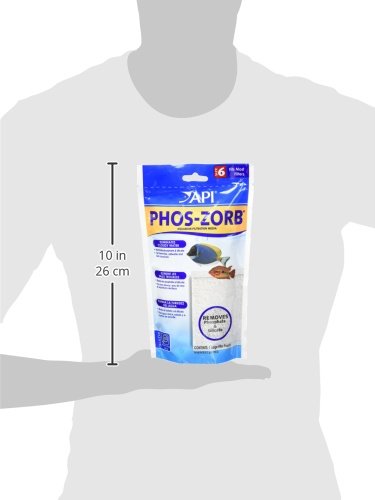 API PHOS-ZORB dans un aquarium clair lifestyle montrant eau limpide et santé