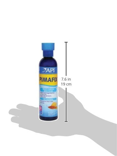 API PIMAFIX flacon posé dans un décor récifal montrant compatibilité coraux