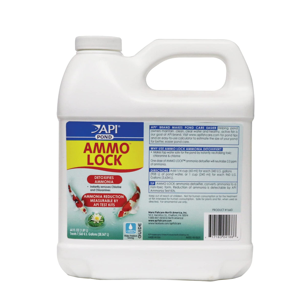 API POND AMMO-LOCK bouteille face montre flacon 64 oz pour traitement d'étang