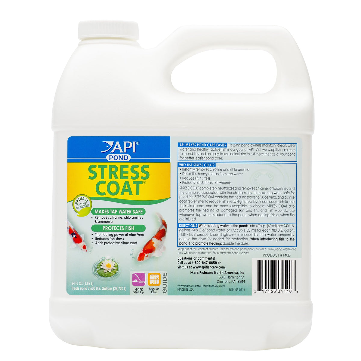 API flacon 64 fl oz du conditionneur montrant le format pratique