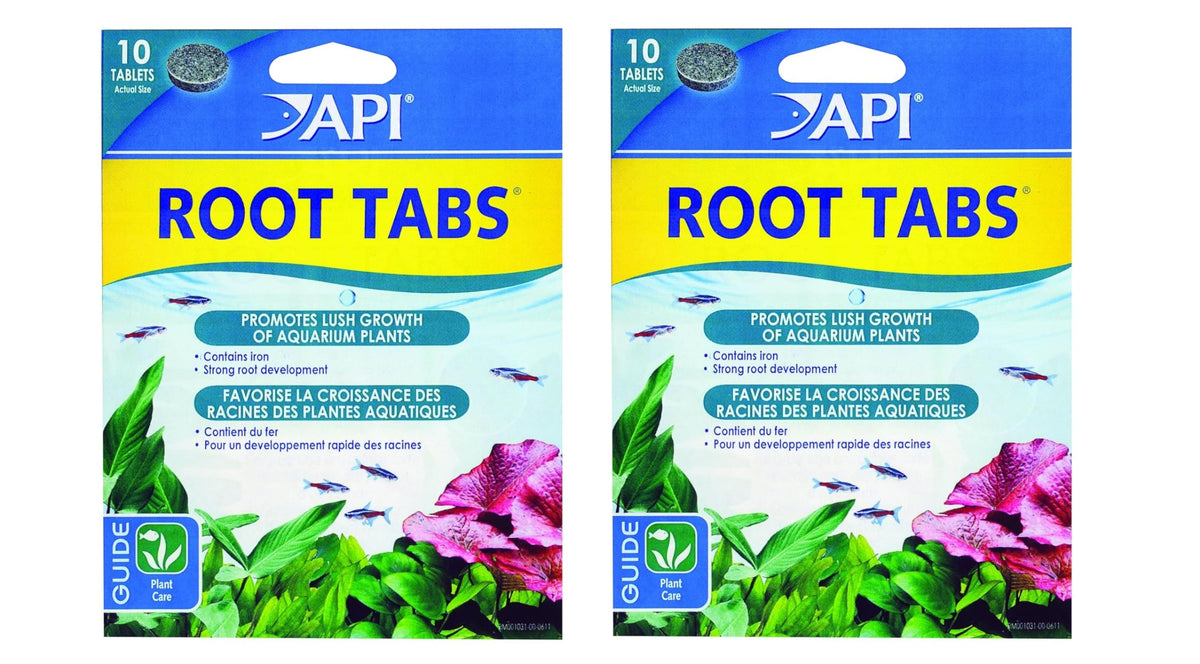 API Root TABS emballage avant montrant boîte et quantité bénéfice dosage clair