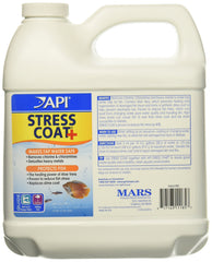 API Stress Coat emballage avant montrant flacon et indication protection mucus des poissons