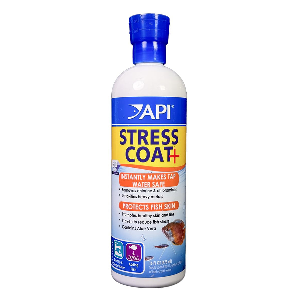 API Stress Coat bouteille frontale montrant l'étiquette et la contenance pour sécurité