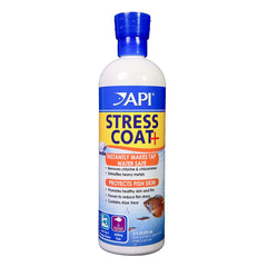 API Stress Coat bouteille frontale montrant l'étiquette et la contenance pour sécurité