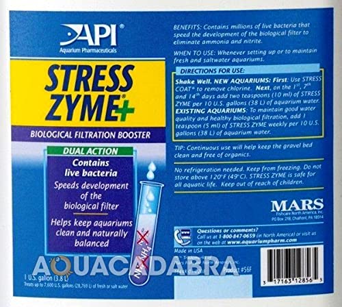 API Stress Zyme comparatif taille gallon utile pour stockage