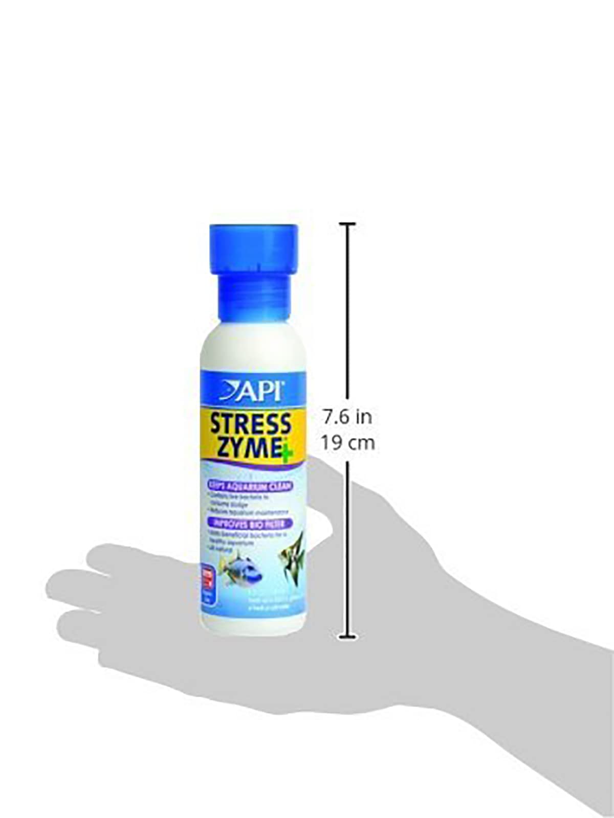 API STRESS ZYME bouteille à l'échelle pour visualiser volume 8 oz