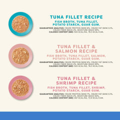 Applaws gros plan sur la texture en sauce montrant morceaux de poisson appétissants