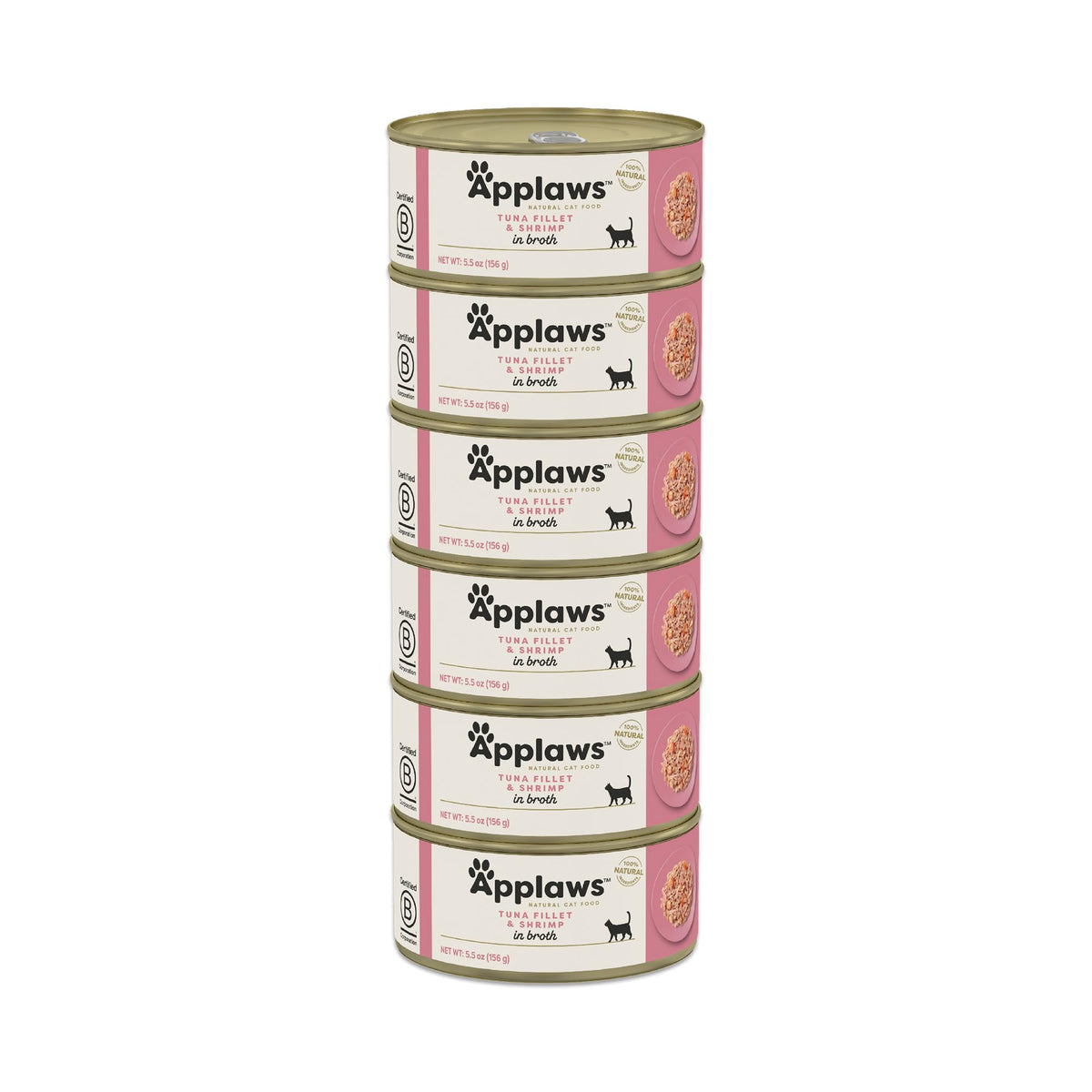 Applaws boîte avant contenant thon et crevette offrant repas naturel