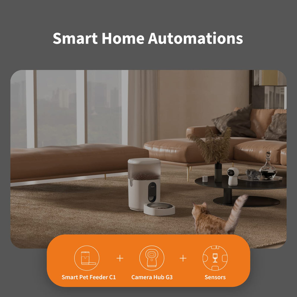 Aqara Smart Pet Feeder C1 démonté montrant pièces lavables pour entretien rapide