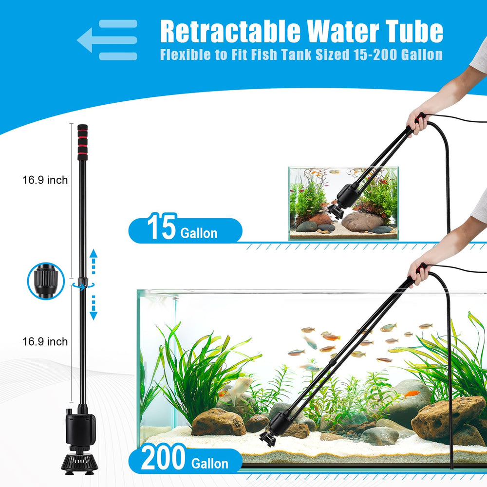 AQQA comparaison d'échelle montre taille compatible pour divers aquariums