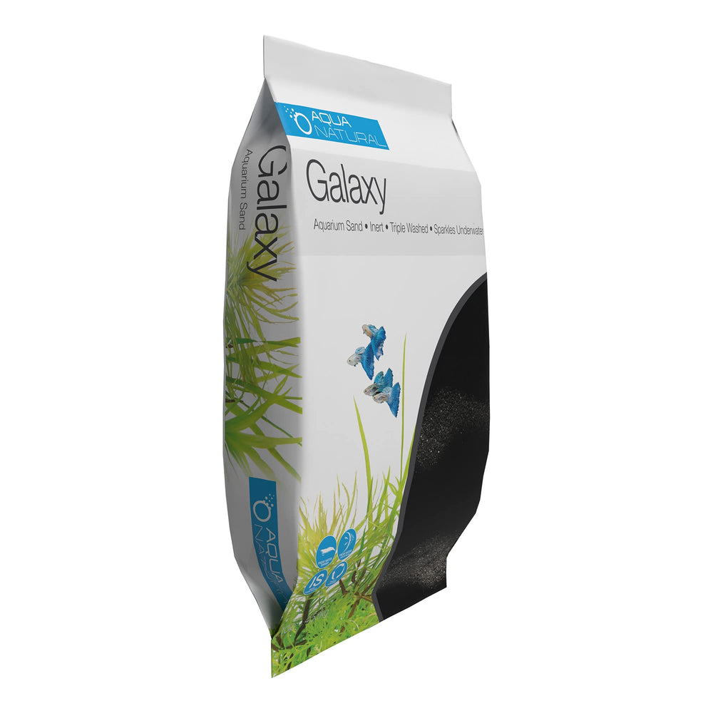 Gros plan sur texture Galaxy Sand d'Aqua Natural révélant grains fins et effet scintillant
