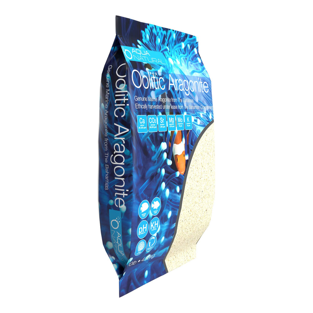 Aqua Natural gros plan grains oolitiques montrant texture fine et stabilité chimique