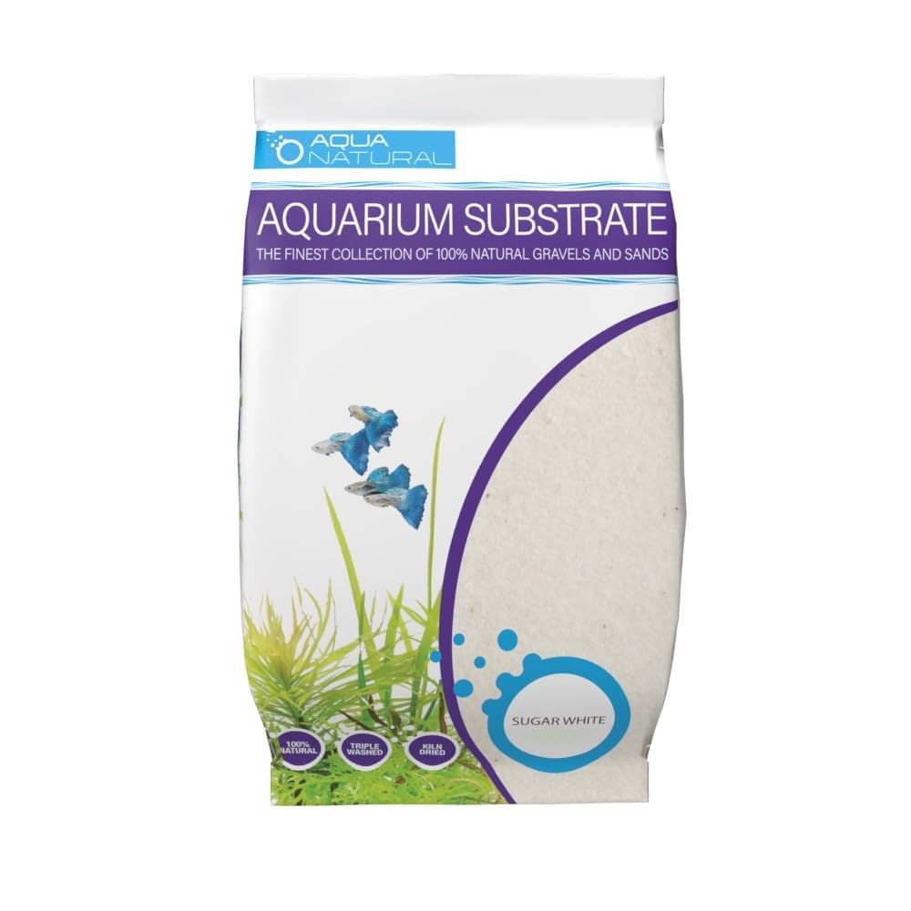 Aqua Natural sachet en façade montrant l’emballage et l’aspect propre du sable