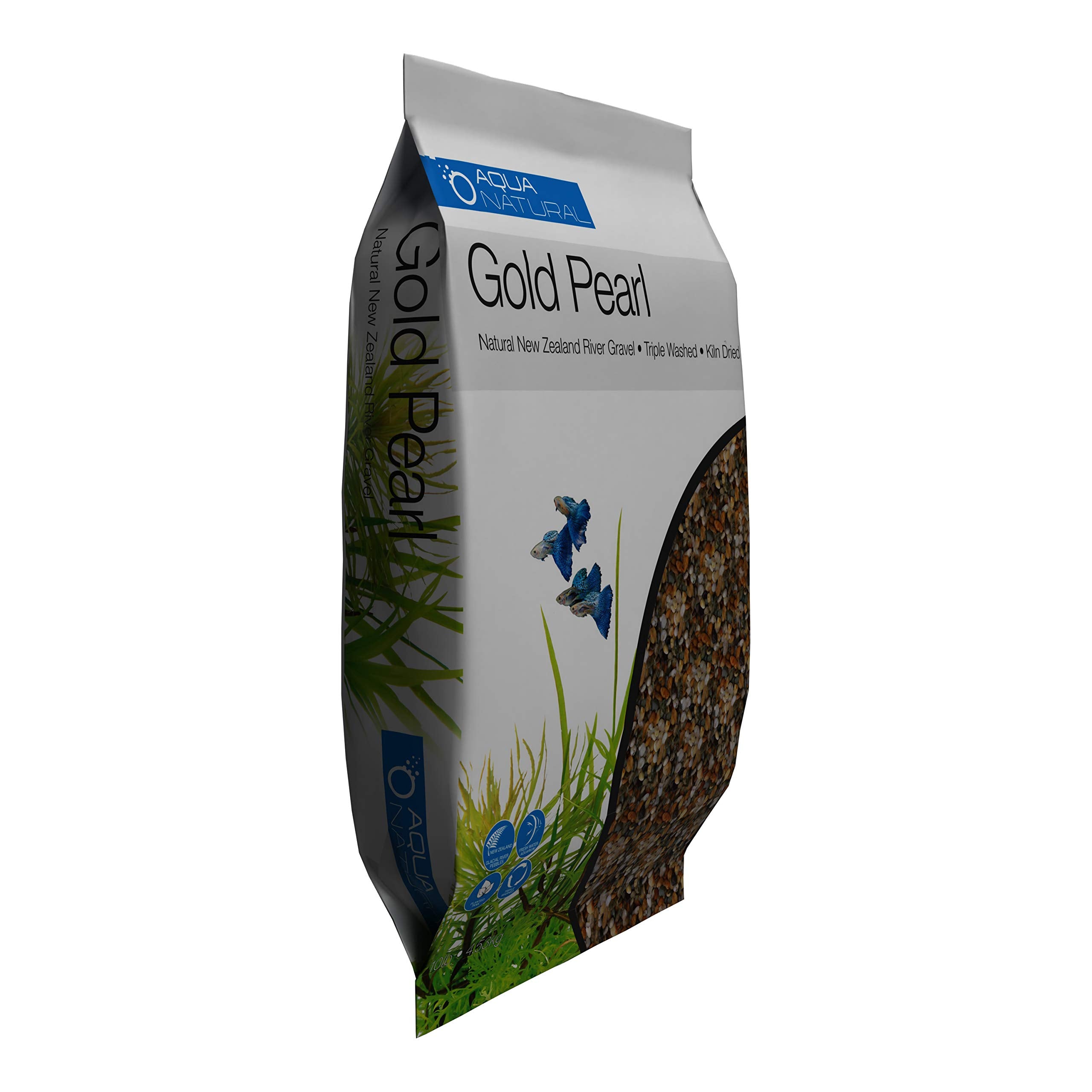 Aqua Natural taille comparative mains et gravier pour estimer granulométrie