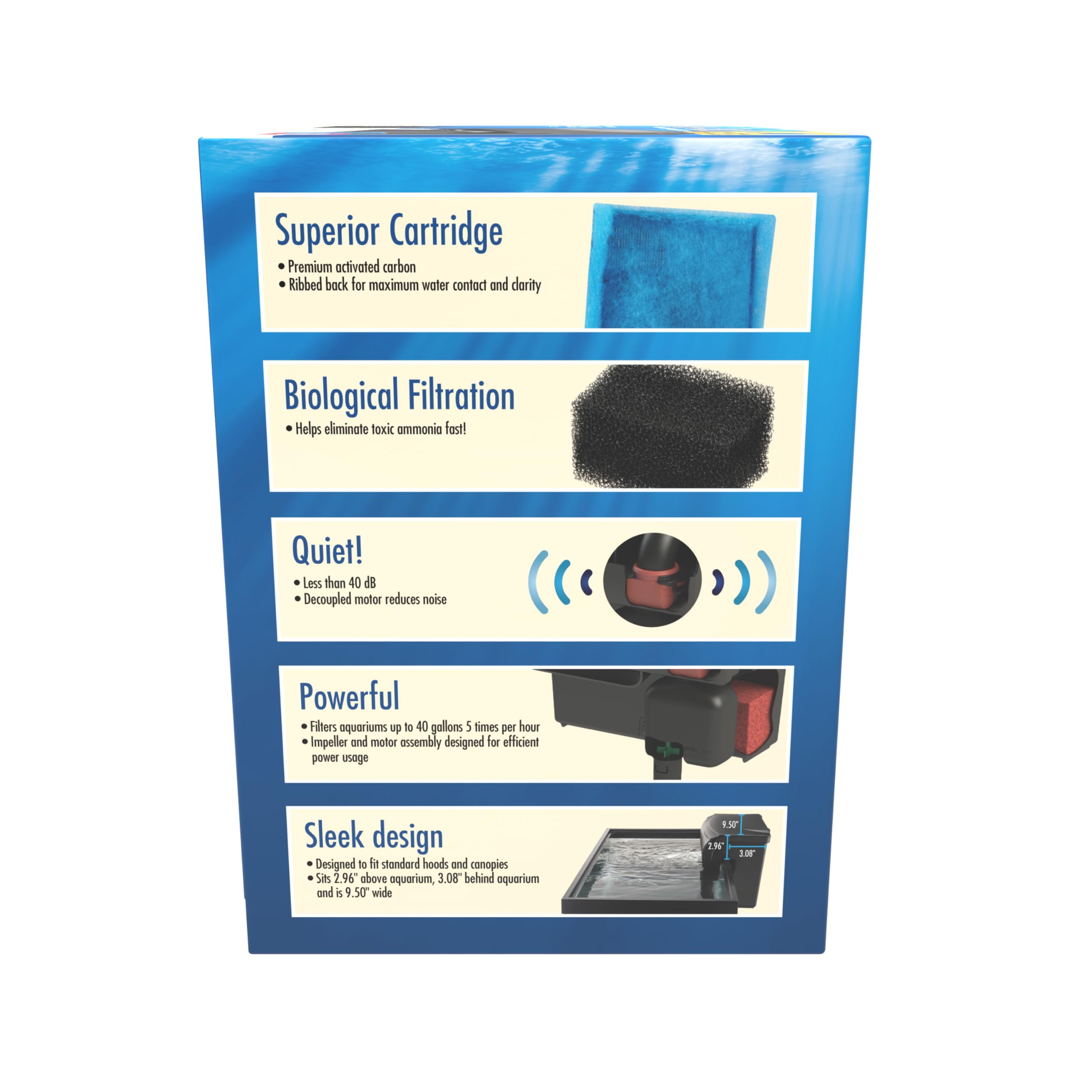 Aqua-Tech filtre en usage dans aquarium assurant circulation et clarté
