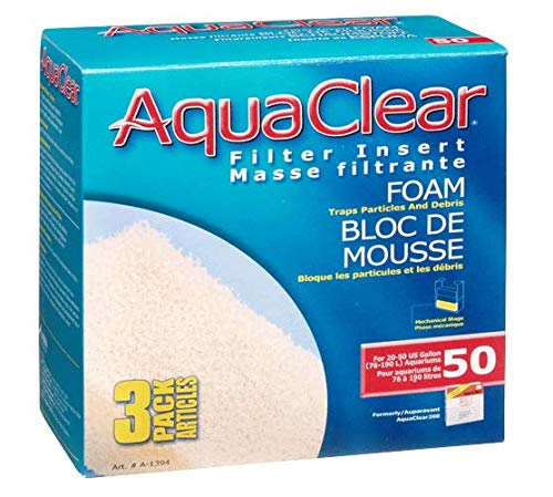AquaClear gros plan de la mousse, structure poreuse bénéfique pour la filtration biologique