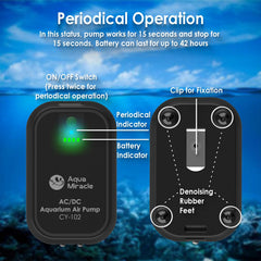 AquaMiracle en usage dans un seau d'appâts maintenant les poissons oxygénés
