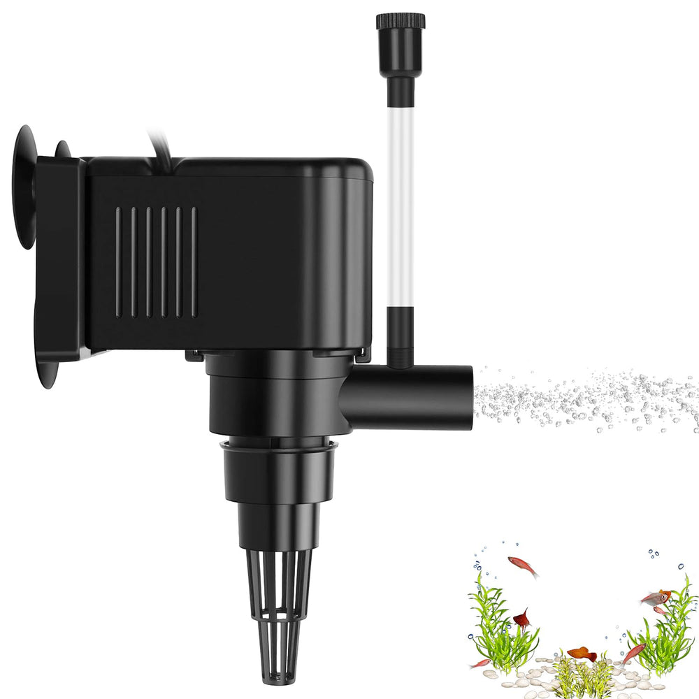 AquaMiracle vue de face de la pompe montrant le boîtier compact et la fixation efficace
