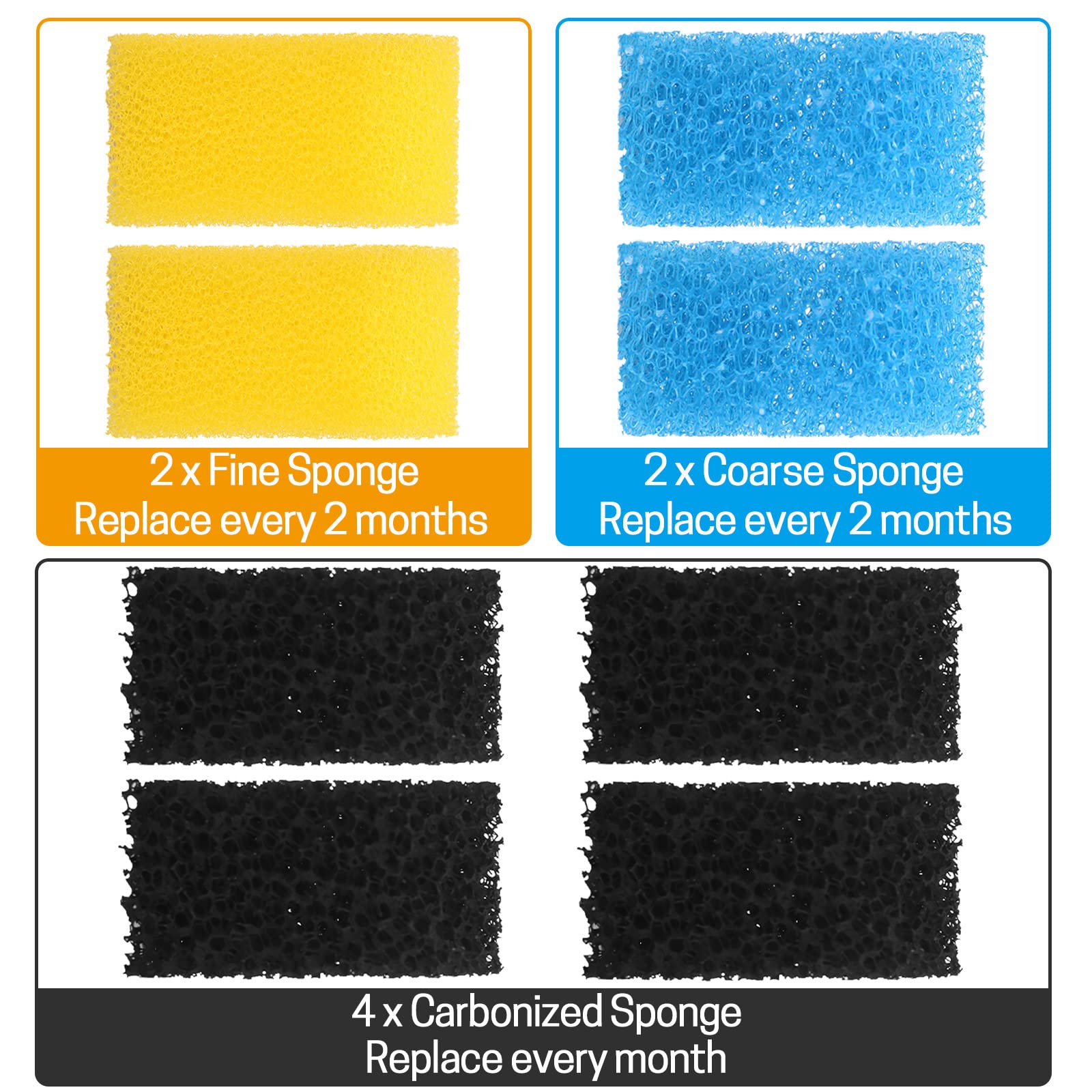 AquaMiracle zoom sur mousse grossière montrant texture, retient gros débris efficacement