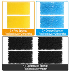 AquaMiracle zoom sur mousse grossière montrant texture, retient gros débris efficacement