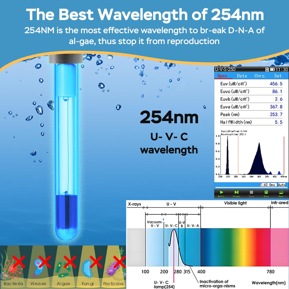 AquaMiracle pompe 300GPH démontrant flux puissant pour grand aquarium