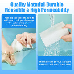 AQUANEAT comparaison de la taille de la mousse à une règle, dimensions précises et adaptées