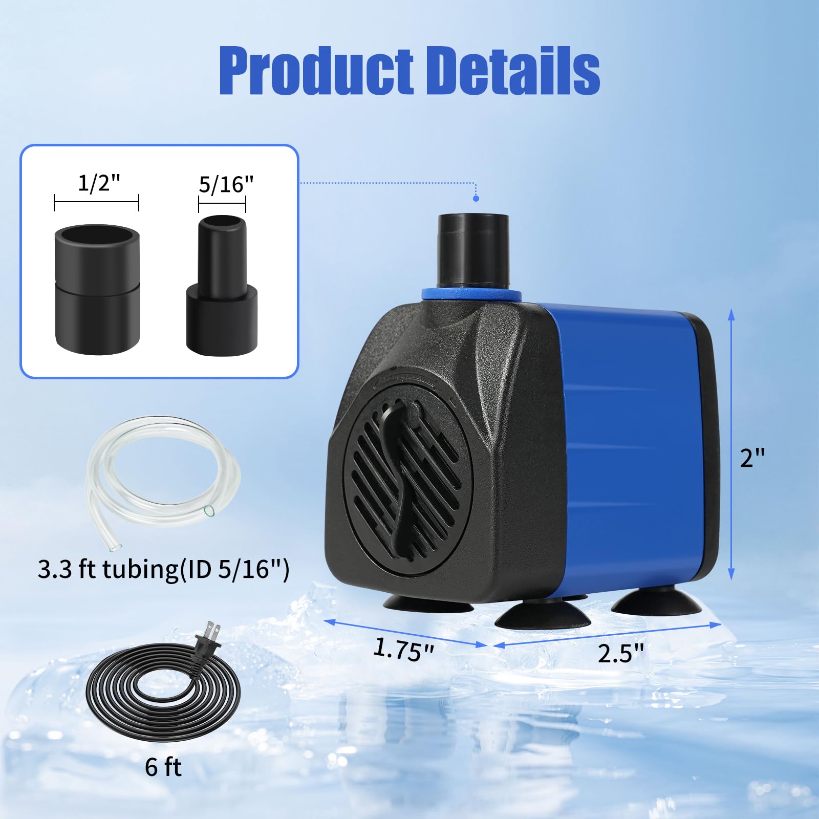 AQUANEAT gros plan de l'impeller montrant détail interne pour nettoyage simple