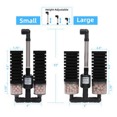 AQUANEAT filtre en usage dans aquarium améliorant l'oxygénation