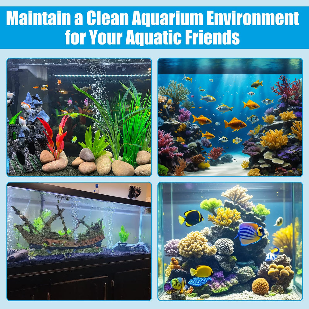 AQUANEAT kit en situation d'aquarium montrant eau plus claire et entretien simple