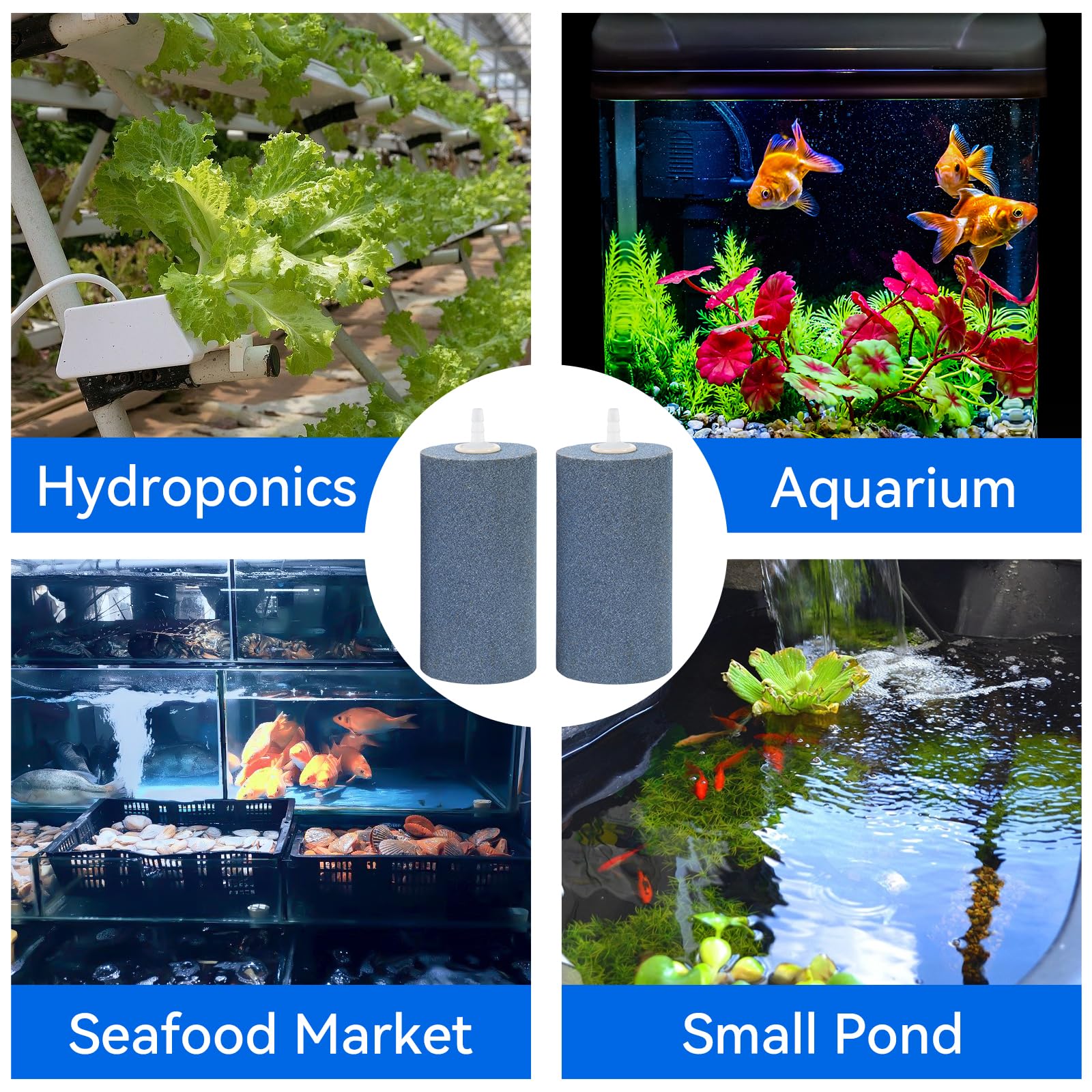 AQUANEAT en situation hydroponie près des racines montrant aération optimale