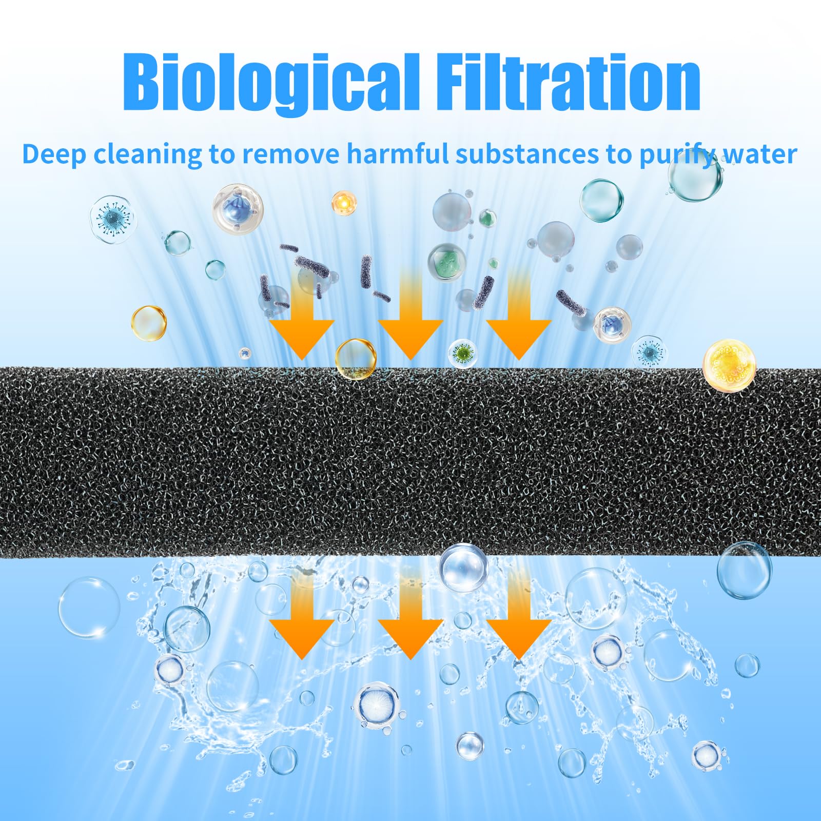 AQUANEAT mousse installée dans un sump améliorant le pré-filtrage