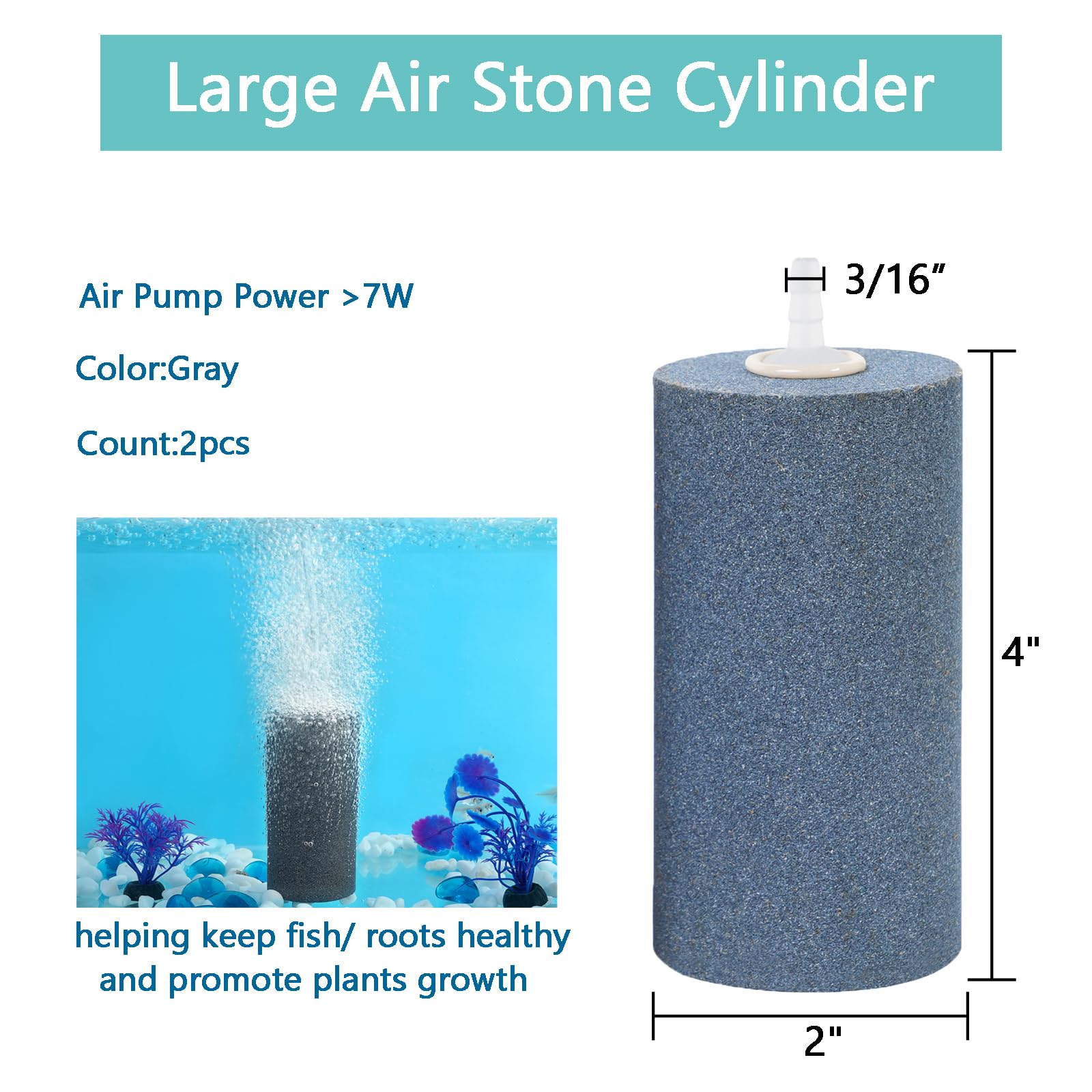 AQUANEAT pierre en fonctionnement dans aquarium présentant bulles uniformes bénéfiques