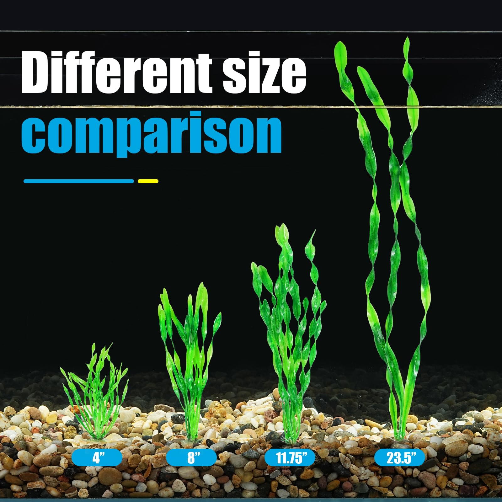 AQUANEAT plante installée dans aquarium offrant cachettes naturelles