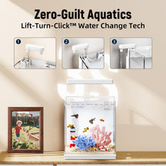AQUASMITH éclairage LED intégré valorisant les couleurs et observation nette