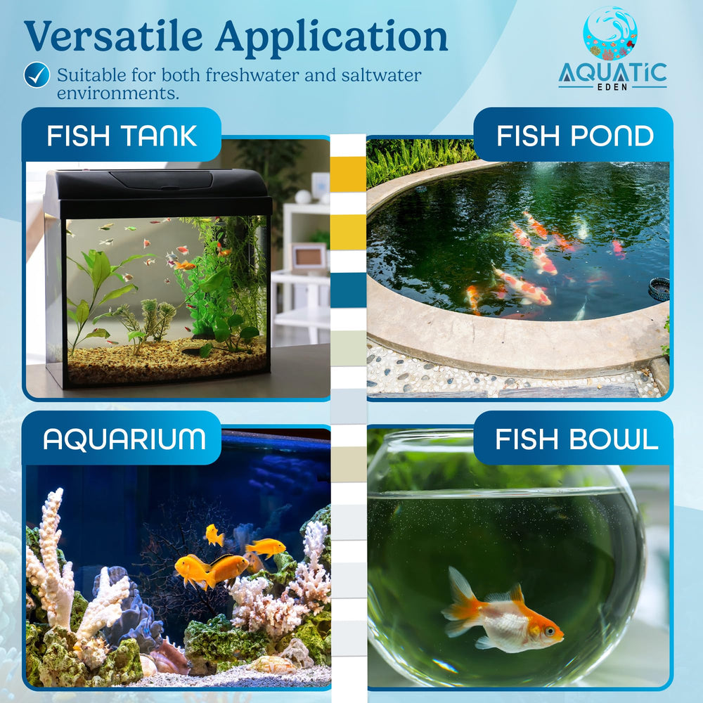Aquatic Eden charte de couleurs détaillée facilitant la lecture fiable des résultats