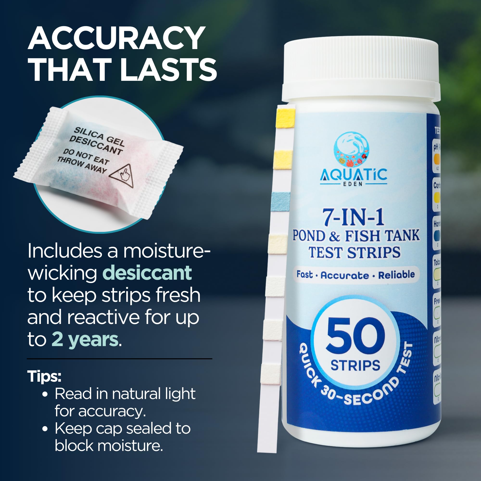 Aquatic Eden kit posé près d'un aquarium illustrant usage domestique pratique