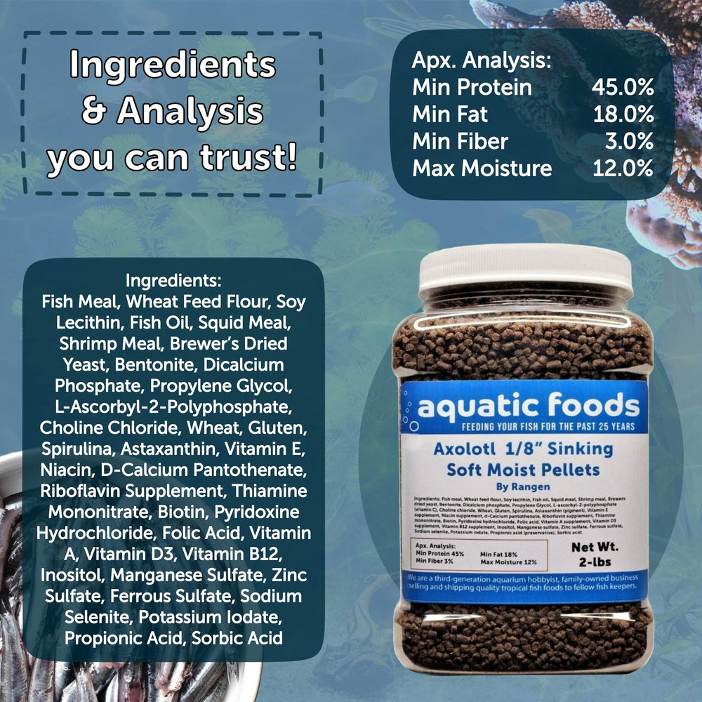 Aquatic Foods Inc. cuillère et pot pour comparaison de taille et dosage facile