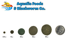 Aquatic Foods Inc. gros plan sur texture de la pastille montrant consistance et qualité