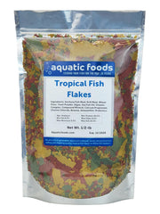 Aquatic Foods Inc emballage face montrant sac 1/2 lb et informations produit