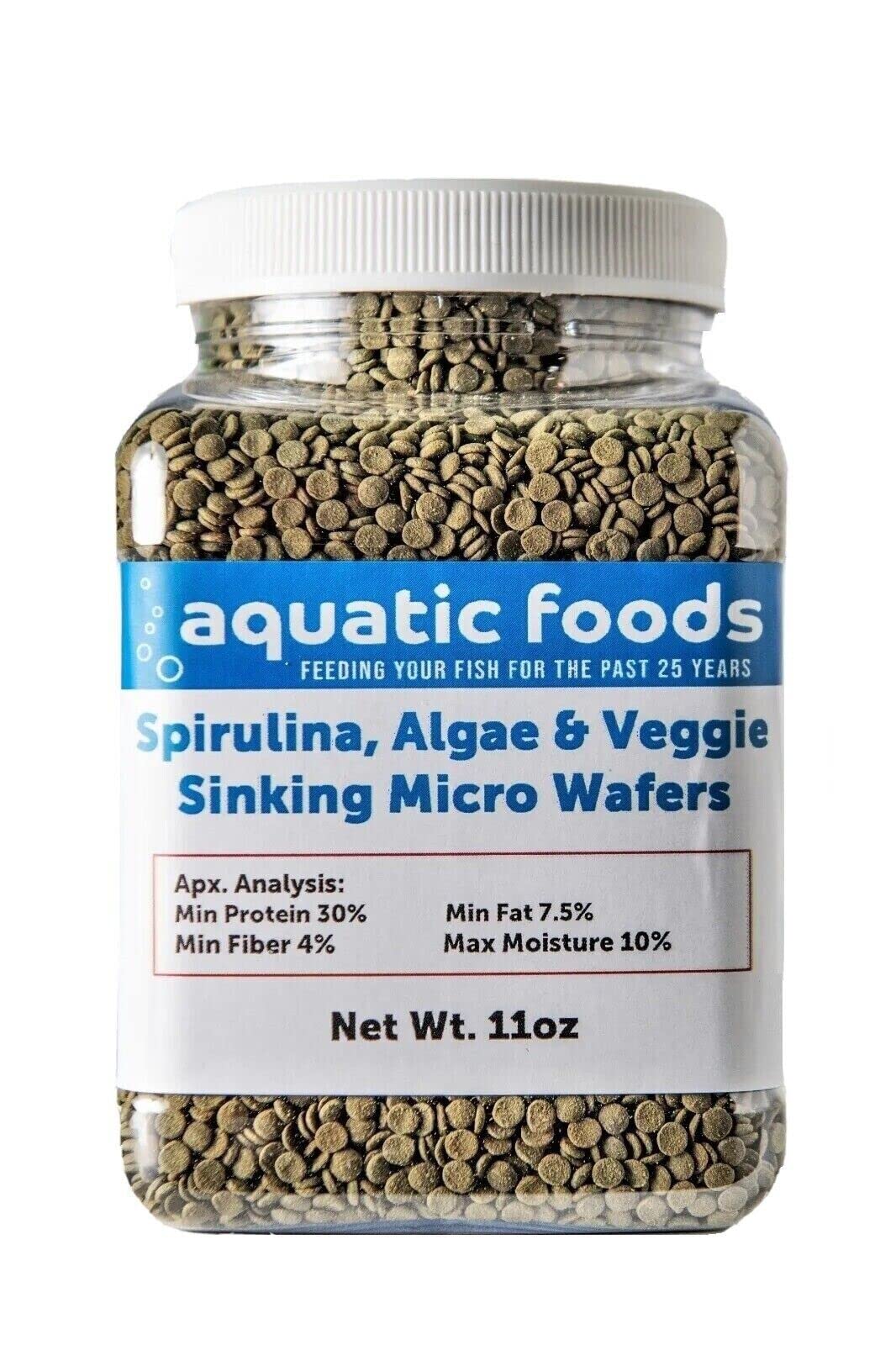 Aquatic Foods Inc. pot face montrant l’emballage et la quantité pratique
